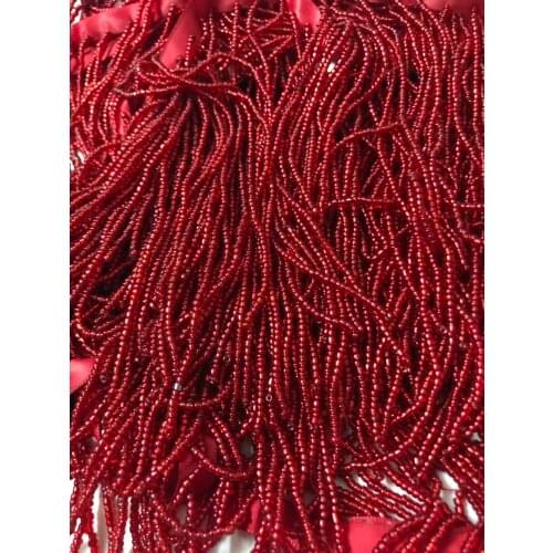 High quality top selling beaded Fringe Ribbon Trim Fringe Tassel Lace Trim ZH-5629 for Clothing Decoration
