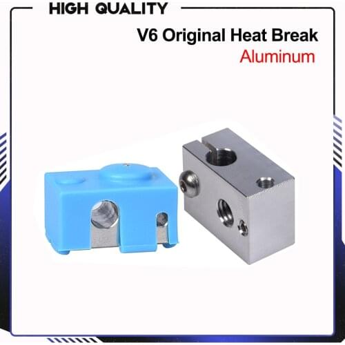 High Quality V6 Heater Block Aluminum Silicone Socks for E3D V6 J-head hotend PT100 3D Printer Parts V6 Nozzle Heat Block Titan