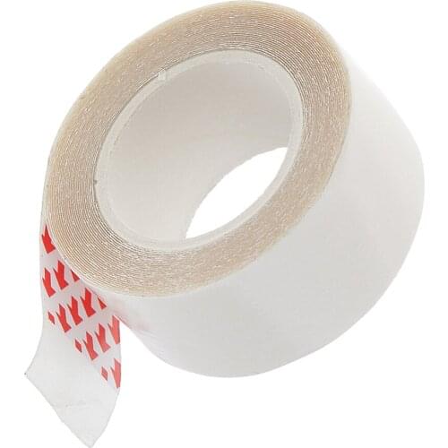 1 Roll Hair Extension Tape Tabs Double Sided Extension Tapes for Hair Replacement, 0.79x118.11Inches (Transparent)