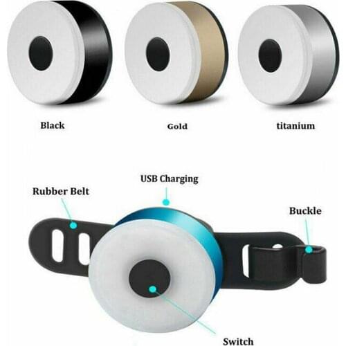 1pcs Waterproof USB Charging LED Cycling Taillight Bicycle Flashlight for Mountain Road Warning Motorcycle Signal Lamp