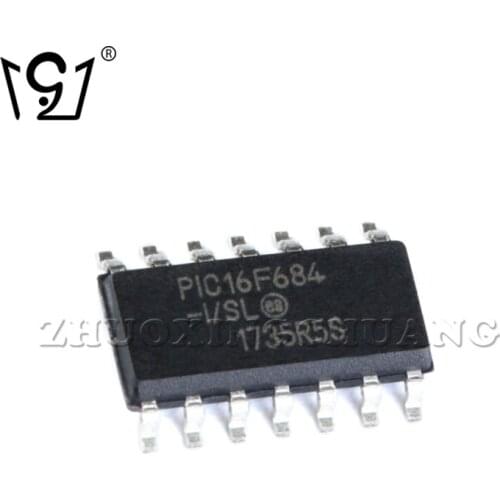 2PCS PIC16F684-I/SL SOIC-14 8-bit microcontroller chip