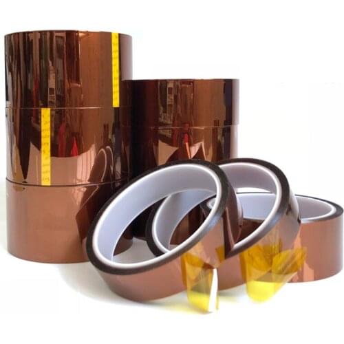 30meter x 5-40mm High Temperature Polyimide Tape Heat Resistant Insulation Polyimide Film Adhesive Tape 10mm
