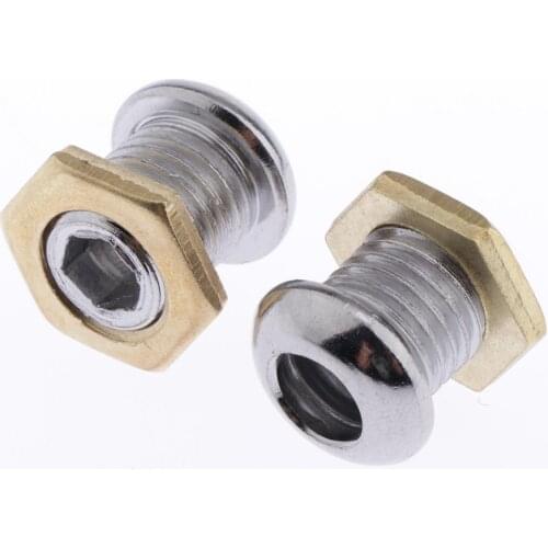 50pcs/pack Drum Strainer Throw Off Drum Air Vent Chrome Snare Parts 1/2"