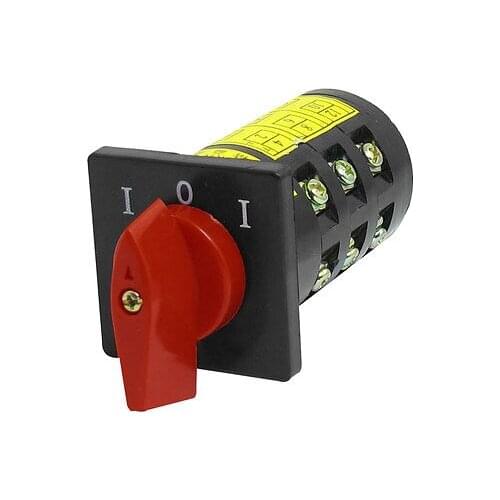 AC 380V 10A 3 Positions Latching Rotary Universal Changeover Switch HZ5B-10/3
