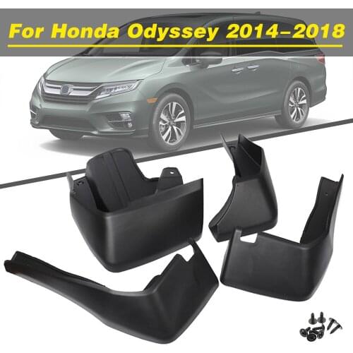 4Pcs Car Mudflaps Front Rear Mud Flaps Mudguards Splash Guards Fender Flares For Honda Odyssey 2014 2015 2016 2017 2018 Styling