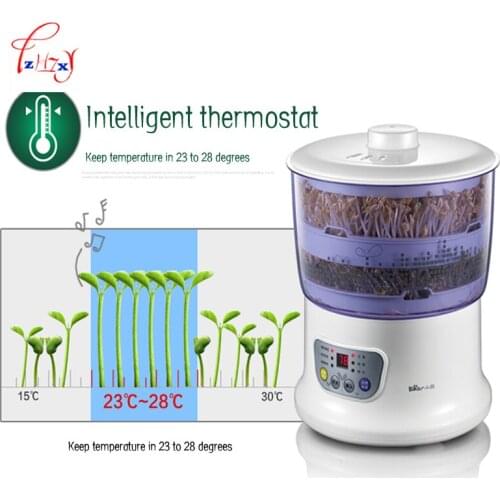 Intelligence Bean Sprouts Machine Large Capacity Thermostat Green Seeds Growing Automatic Bean Sprout Machine