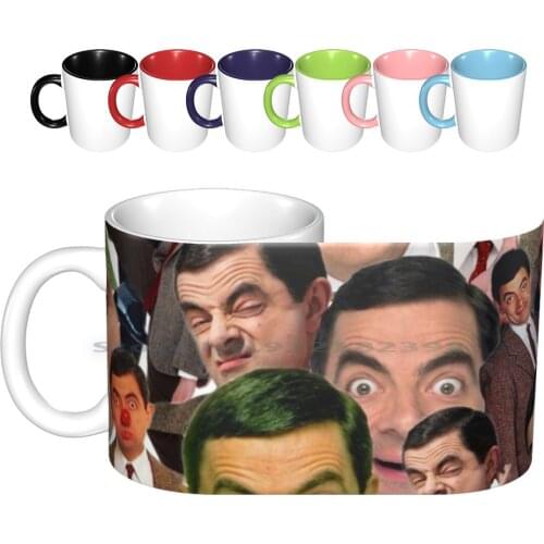 Mr Bean Collage Ceramic Mugs Coffee Cups Milk Tea Mug Mr Bean Mr Beans Holiday Mr Bean Meme Rowan Atkinson Rowan Atkinson