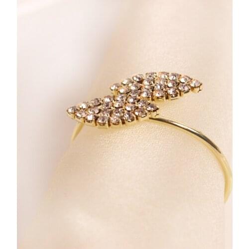 4pcs crystal Diamonds Napkin Ring/Wrap Serviette Holder Wedding Banquet Party Dinner Table Decoration Home Decoration