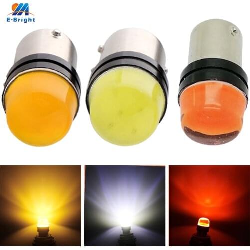 2PCS 1156 BA15S BAU15S PY21W 1157 7528 1154 2357 7506 Light Bulbs for Turn Signal Tail Rear Brake Lights COB White Yellow Red