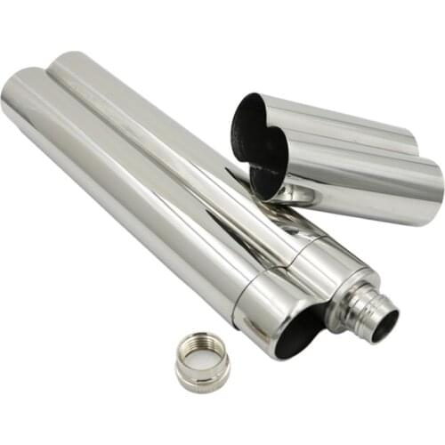 Mini 2oz Bpa Free Creative Vodka Flagon Portable 18/8 Stainless Steel Alcohol Liquor Hip Flask With Whisky Funnel Cigar Tube