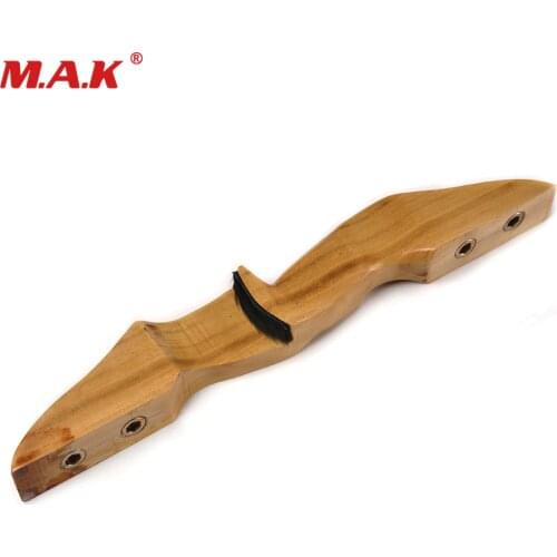 Mongolia Recurve Bow Riser Wooden Handle DIY Bow Accessory Suit Left/Right Hand User for Archery Hunting Shooting