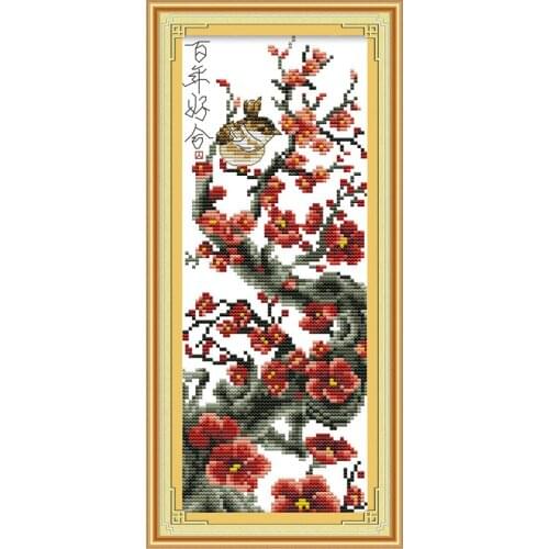 A harmonious union lasting a hundred years cross stitch kit 14ct count print x stitching embroidery DIY handmade needlework plus