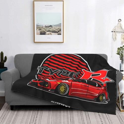 Honda Civic Type R 879 Blanket Bedspread Bed Plaid Plush Fluffy Cotton Wool Bed Linen Cotton