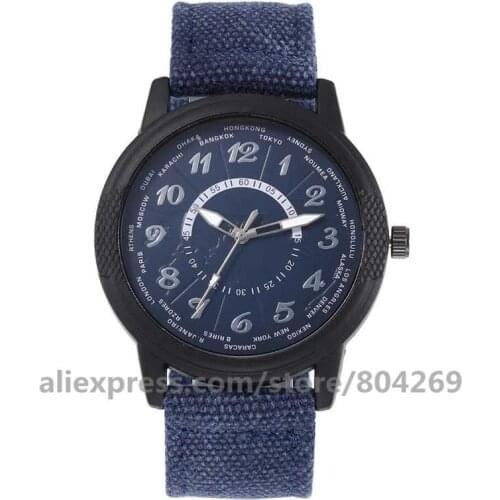 Wholesale Fashion Men Waches Nylon Band Watches Military Watches Men Sports Watch Fashion Casual Quartz Wristwatch