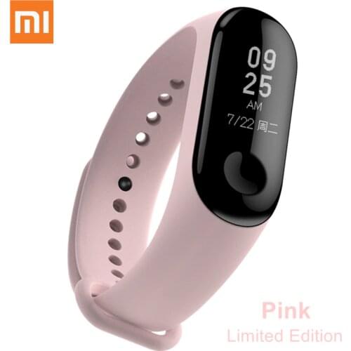 Original Xiaomi Mi Band 4 Wrist Strap TPU Material Pink Limited Edition Color Bracelet for Xiaomi Miband 3 4 Smart Wristband