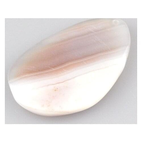 10pcs Natural Semi Precious Stone Bead Pendant White Stripe Fashion Tear Shape Pendant Charms For Jewelry Necklace DIY Making