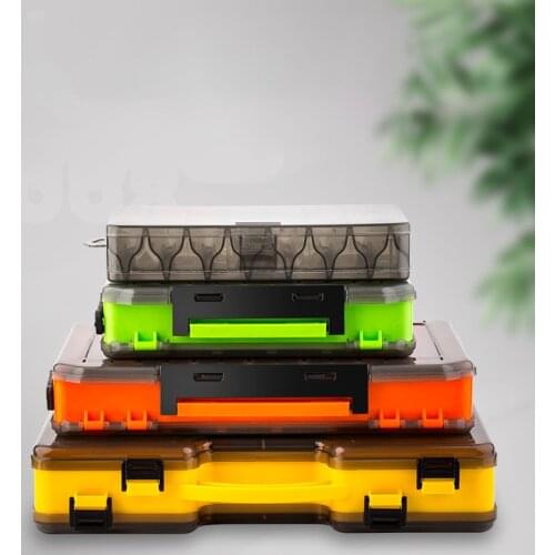 Portable Double-sided Fishing Tackle Box Multifunctional Outdoor Storage Boxes Fishing Accessories Fishing Tackle Boxes Tools