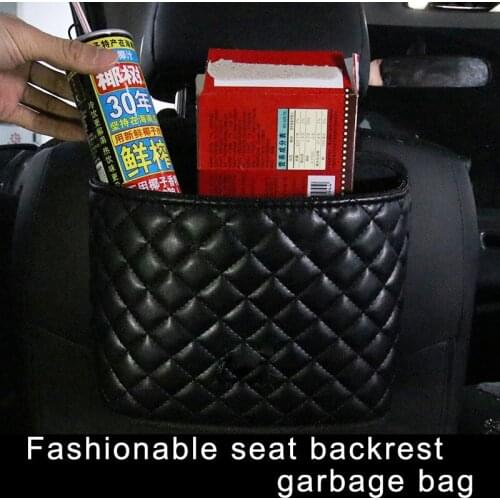 Practical Crown Vehicle Auto Car Can type car storage box Sundries box Garbage Case hook Holder Box Back of the seat Bin Trash