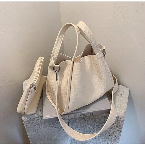 Simple PU ladies hand-held small bag female 2020 autumn and winter new fashion ladies all-match single shoulder messenger bag