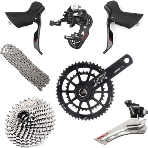 SENSAH EMPIRE Road Bike 2*11 Speed Bicycle Shifter Lever Rear Derailleur Groupset Cassette Freewheel YBN Chain Derailleur
