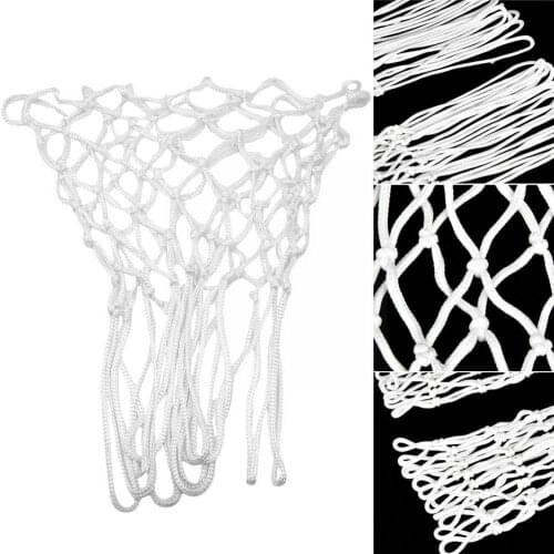 Replacement Basketball Net White Nylon Basketball Net Outdoor Accessories Standard Hoop Net Sports Durable Basketball T1A1