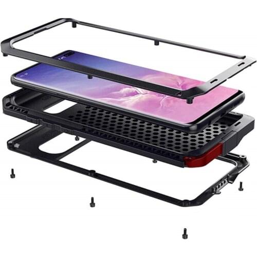 Heavy Duty Protection Armor Metal Aluminum Phone Case For Samsung S21 S20 Ultra S10 Plus Note 10 20 Plus Ultra Shockproof Cover