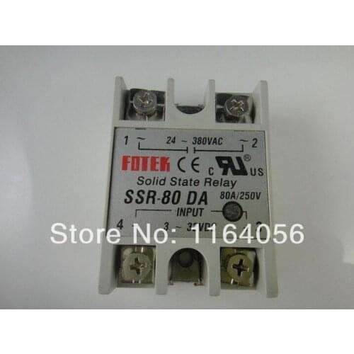 Solid State Relay SSR-80DA 80A 3-32VDC/24-380VAC