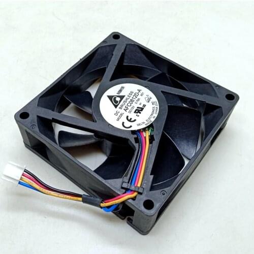 80mm cooling fan new For Delta 8cm 8025 12V double ball fan afc0812d-a computer server CPU case power fan