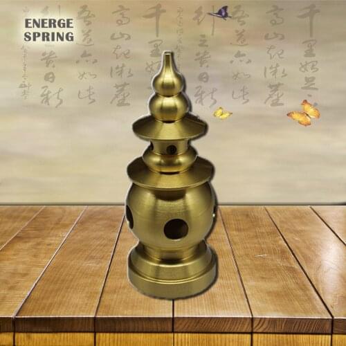ENERGE SPRING Brass Small Incense Burner For Cone Incense Buddhist Metal Crafts Tea Room Home Furnishings Mini Incense Burner