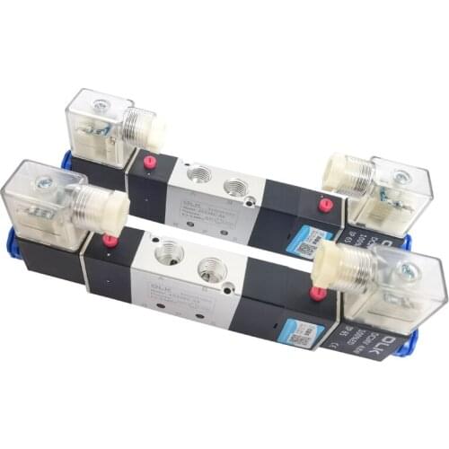 High Quality 4V230C-08/4V330C-10/4V430C-15 2 Position 5 Port Air Solenoid Valves Pneumatic Control Valve