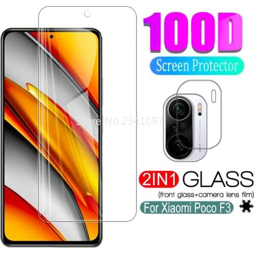 Camera lens protective Glass For Xiaomi Poco X3pro X3NFC M3 F2 Pro F3 6.67 inch Screen Tempered Film Glass