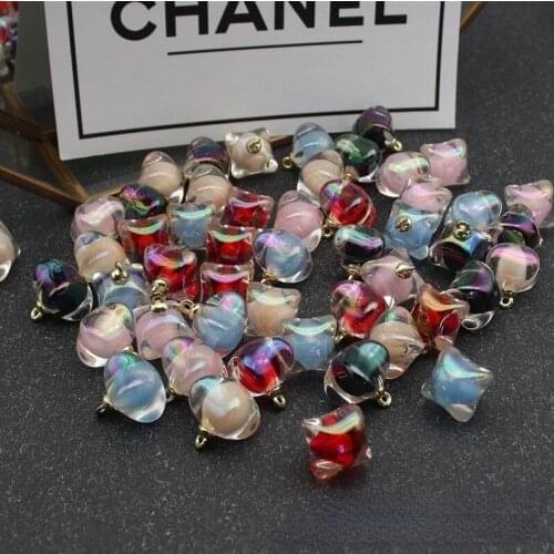 10pcs/bag High Quality Fashion Shirt Chiffon Color Pearlescent Button Knitted Jacket Womens Color Candy Metal Foot Buttons