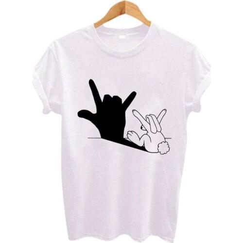 Plus Size Cute pet Funny Print women t shirt Short sleeve O-neck t-shirt casual White harajuku tshirt Female Tee Tops