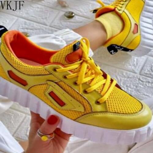 Women Shoes Walking Sport Sneakers Lady Daily Casual Stylish Use 2021 Fashion Design Breathable Women Sneakers 35-43