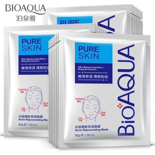 1 Sheet Anti-acne Facial Mask Blackhead Remover Moisturizing Oil Control Shrink Pores Clean Mask OEM ODM