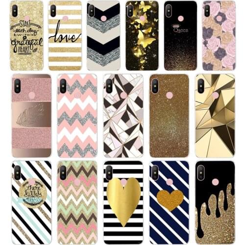 37AA gold pink black Glitter Wave point gift Soft Silicone Tpu Cover phone Case for Xiaomi Redmi 6 Pro 6A 7A Note 6 Pro 7 case