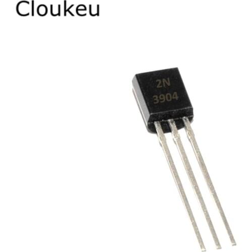 50Pcs 2N3904 TO-92 0.2A/40V NPN 3904