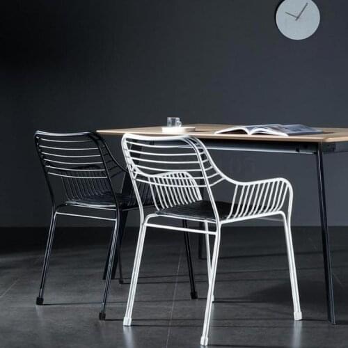 Nordic Creative Leisure Talk Openwork Wire Chair Modern Minimalist Balcony Courtyard Personality Fashion Wrought