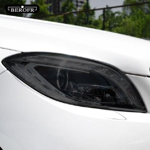 For Mercedes Benz ML Class W166 2012 2013 2014 2015 Car Headlight Tint Black Protective Film Transparent TPU Sticker Accessories