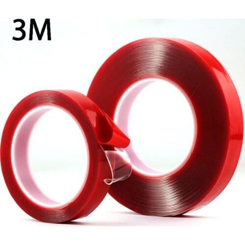 3M Double Sided Tape Acrylic Transparent No Traces Adhesive Sticker DIY Paste Office Household Products 5/10/15/20/25/30MM