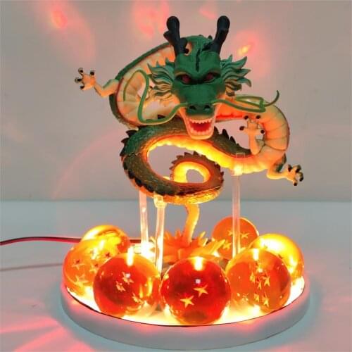 Shenron Figure LED Strip Lamp Decorative LED Night Light for Children Bedroom Crystal Ball GT Shenlong Table Lamp Gift for Kids