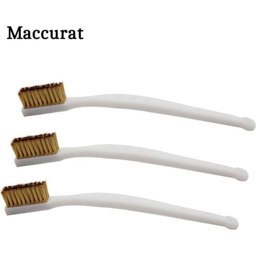 3D Printer Cleaner Tool Copper Wire Toothbrush Copper Brush Handle 3D Printer Nozzle Cleaning Hot Bed Cleaning 3D Print Cleaning
