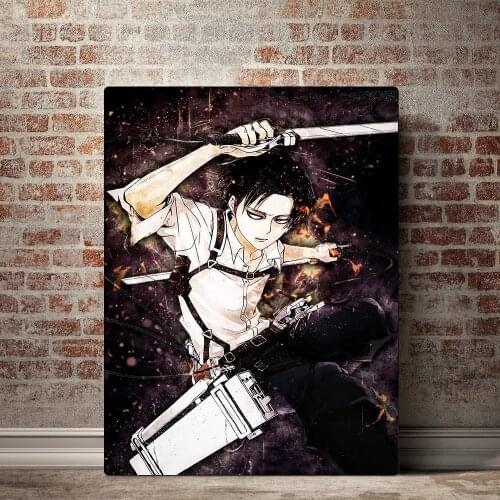 Attack on Titan Canvas Pictures Home Decor Japanese Anime Paintings HD Prints Modular Levi Poster Wall Art Living Room No Framed