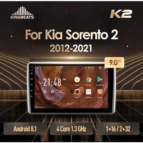 KingBeats Android 8.1 head unit HU 4G in Dash Car Radio Multimedia Video Player Navigation GPS For Kia Sorento 2 II XM 2012 - 2021 no dvd 2 din Double Din Android Car Stereo 2din