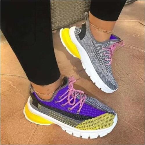 2021 New Women Sneakers Fashion Mesh Shoes Casual Shoes White Sneakers Summer Breathable Vulcanized Shoes Ladies Trainers Tenis