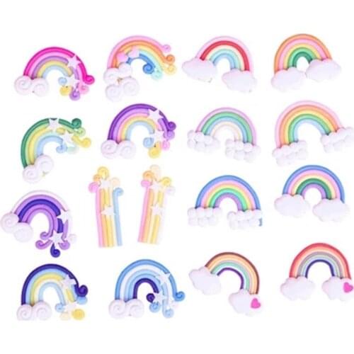 Mini Cute Rainbow Cake Topper Unicorn Brithday Party Supplies Gift Rainbow Cake Topper Decor 1st Girl Birthday Cake Decor 2021