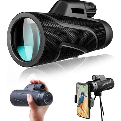 10-12×42 Powerful Monocular Long Range Zoom Pocket Spotting Telescope Eyeglass For Hunting Camping Tourism Children Telescope