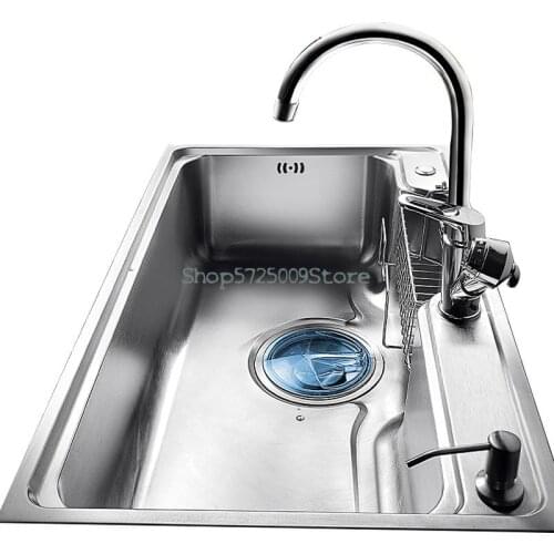 304 Stainless Steel Sink, Single-bath Kitchen Sink, Sink, Single Basin, Large Water Sink, Japanese-style Large Sink