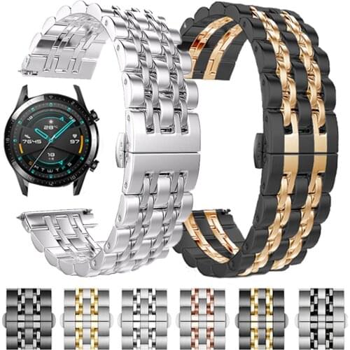 Stainless steel Strap For HUAWEI WATCH GT 2 46mm 42mm GT2 Pro Band Bracelet for HONOR Magic ES 20mm 22mm Metal Wrist Watchbands