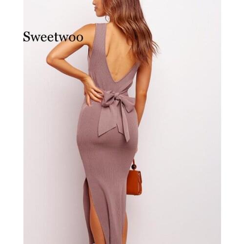 Sexy Plus Size Club Maxi Pencil Dress Elegant Sleeveless Tank Robe Slim Summer Bodycon Long Dress Vestido